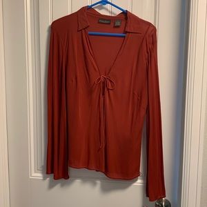 Banana Republic red blouse